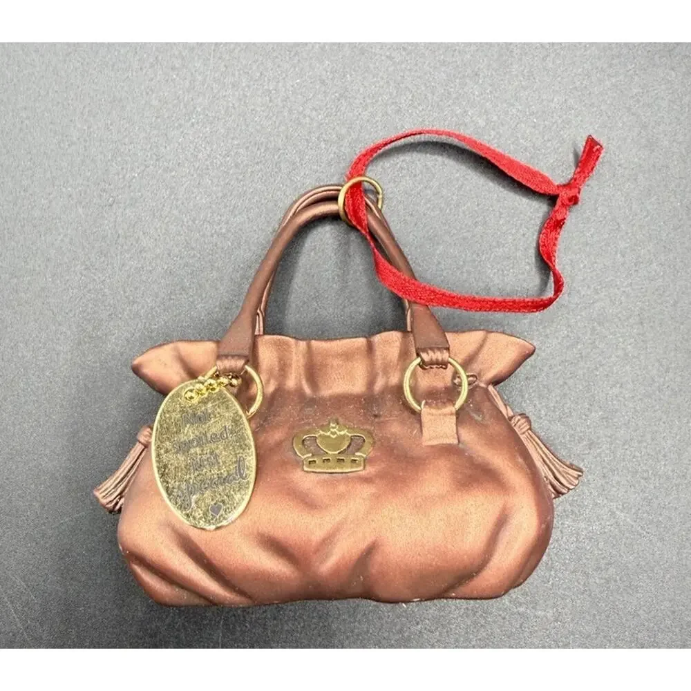 Hallmark Not Spoiled Just Special Gold Purse Christmas Ornament Heavy! Rare LO17